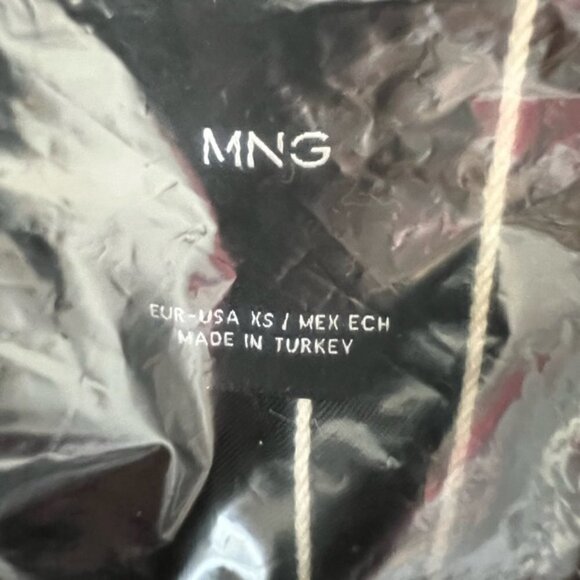 🩷 Mango, Women Tweed Check Blazer - White/Black/Gray. Size: XS. NWT - Picture 4 of 14